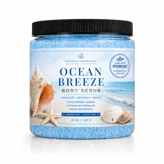 Ocean Breeze Kropsskrub 20 oz | Epsomsalt
