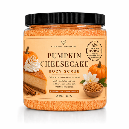 Græskar Cheesecake Kropsskrub 20 oz | Epsomsalt