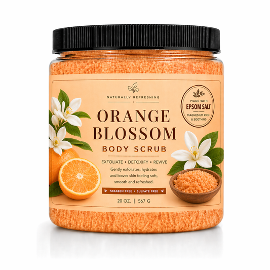 Sandeltræ & Jasmin Kropsskrub 20 oz | Dødehavssalt