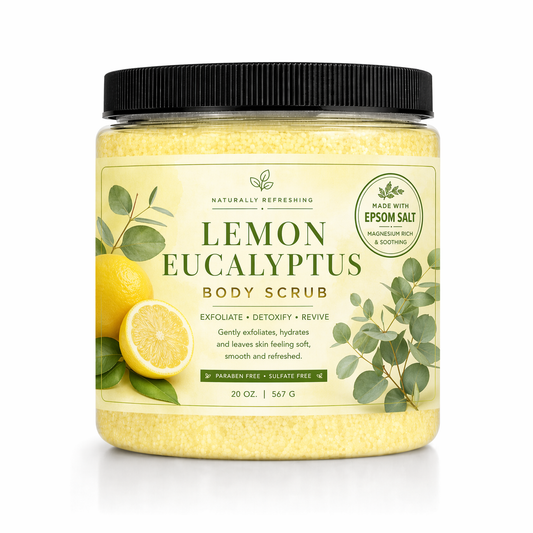 Lemon Drop Kropsskrub 20 oz | Epsomsalt