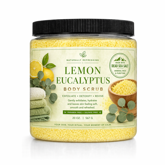 Lemon Drop Körperpeeling 20 oz | Bittersalz