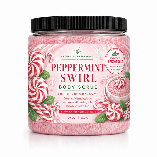 페퍼민트 스월 바디 스크럽 20 oz | 엡솜 솔트