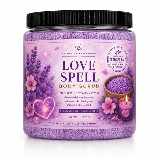 Lavendel-Vanille-Körperpeeling 20 oz | Bittersalz