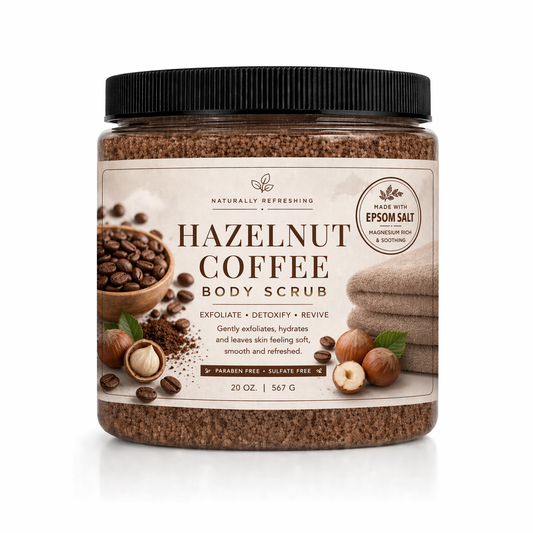 헤이즐넛 커피 바디 스크럽 20 oz | 엡솜 솔트