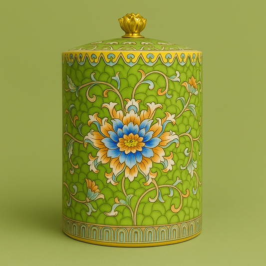 Ceramic Candle (Green)
