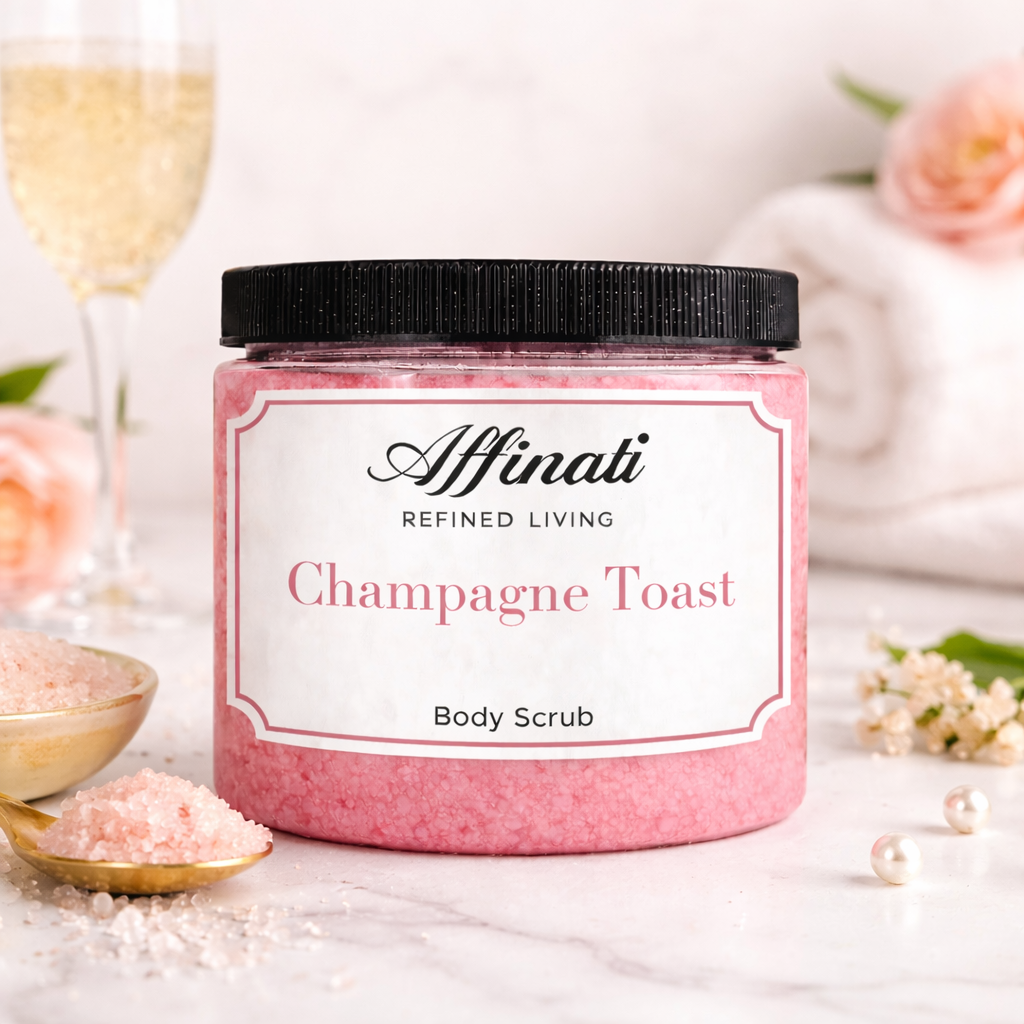 Champagne Toast Body Scrub 20 oz | Whipped Salt Scrub