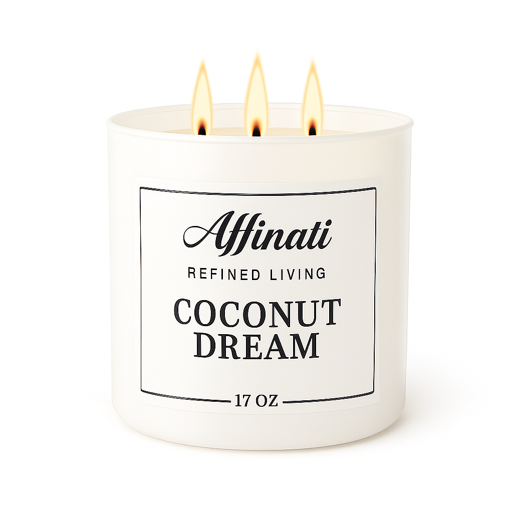 3-Wick Coconut Dream Candle - Affinati