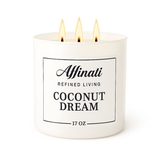 3-Wick Coconut Dream Candle - Affinati