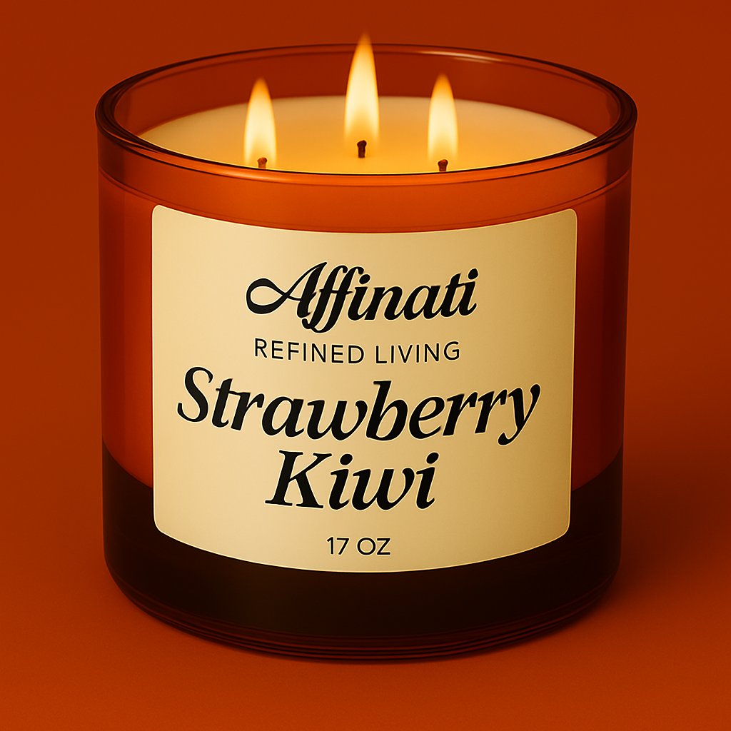 3-Wick Strawberry Kiwi Candle - Affinati