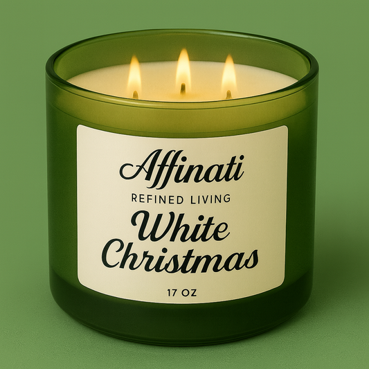 3-Wick White Christmas Candle