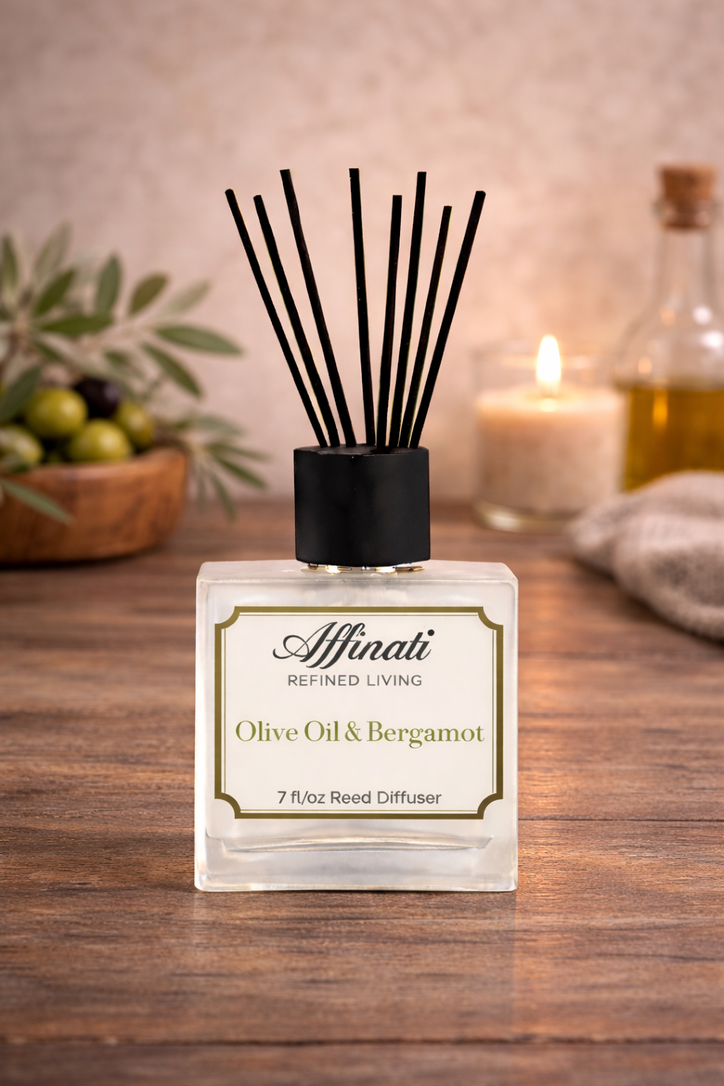Olive Oil & Bergamot Reed Diffuser - Affinati