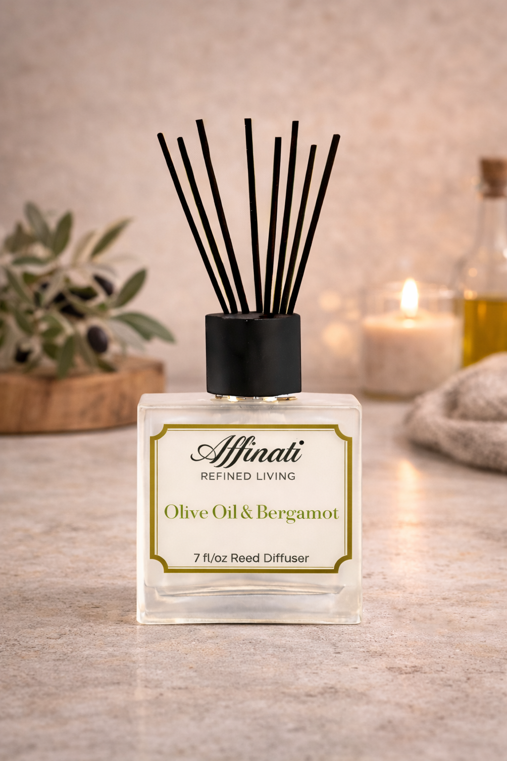 Olive Oil & Bergamot Reed Diffuser - Affinati