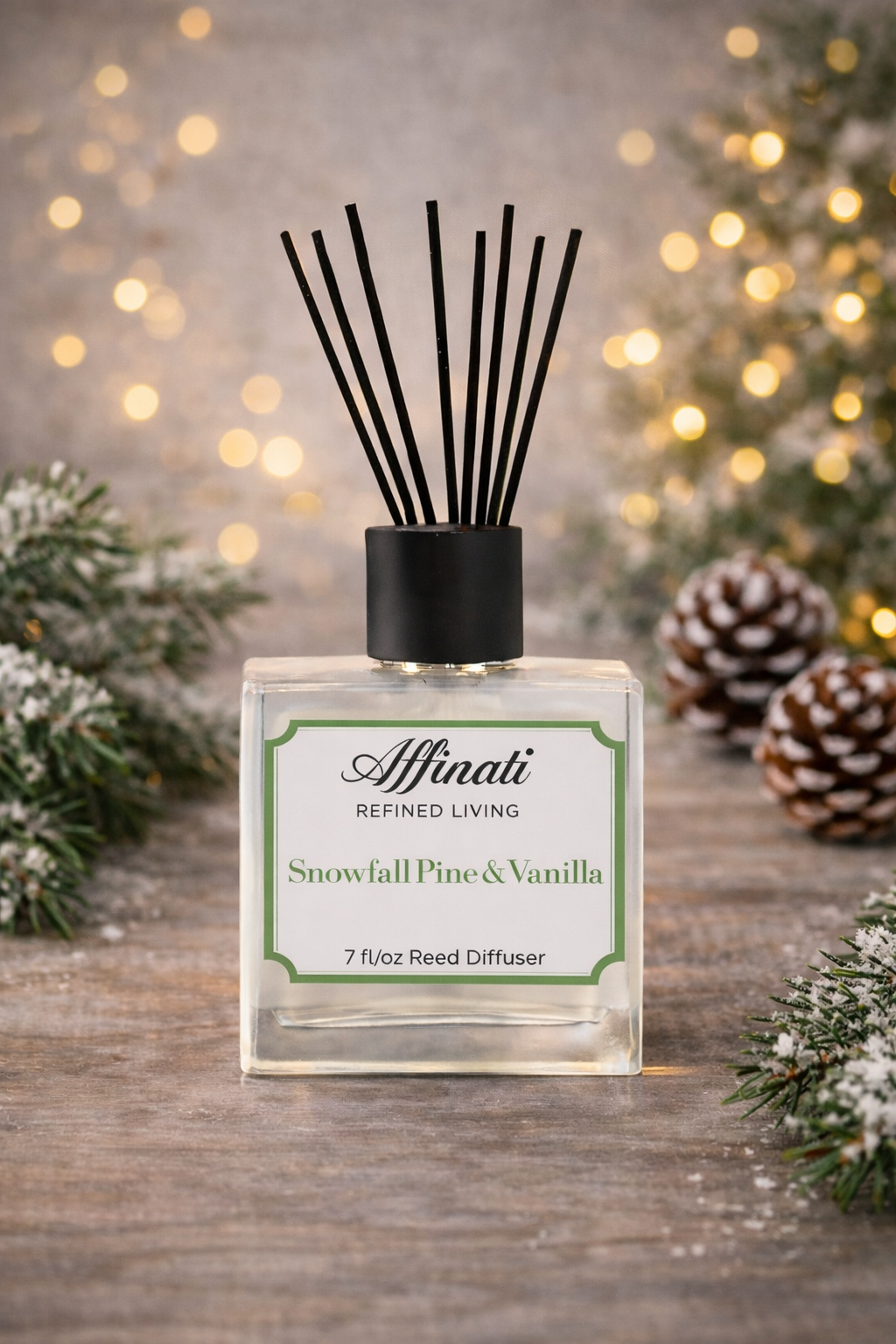 Snowfall Pine & Vanilla Reed Diffuser - Affinati