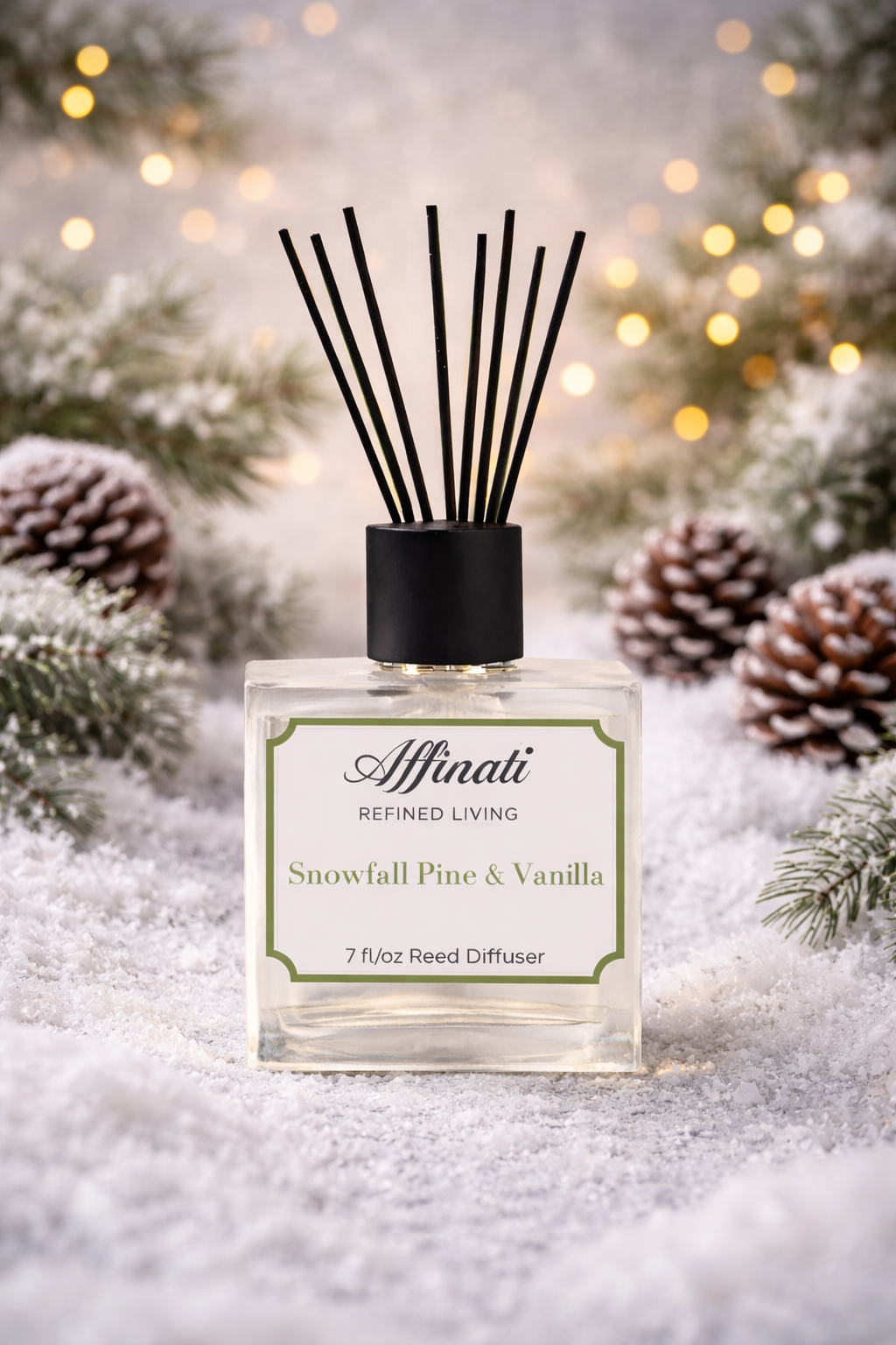 Snowfall Pine & Vanilla Reed Diffuser - Affinati