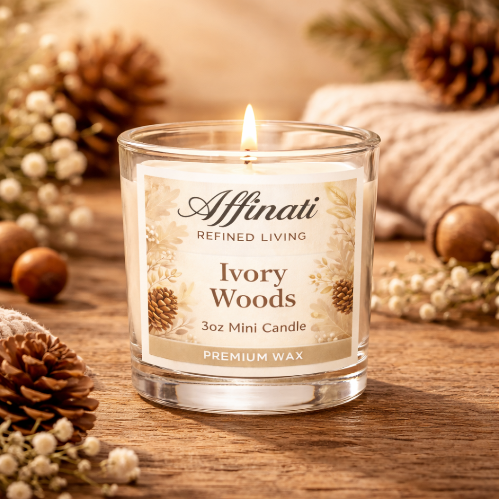 Ivory Woods Mini Candle - Affinati