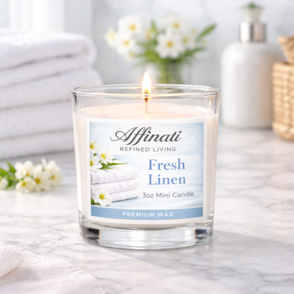 Fresh Linen Mini Candle - Affinati