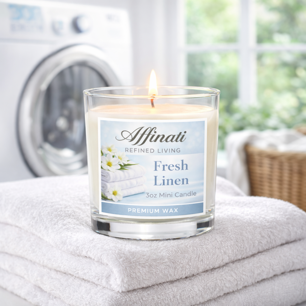Fresh Linen Mini Candle - Affinati