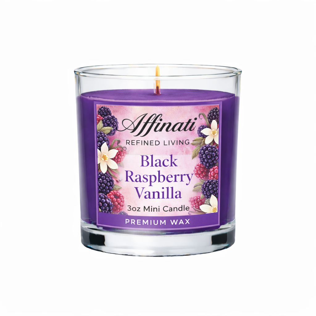 Black Raspberry Vanilla Mini Candle - Affinati