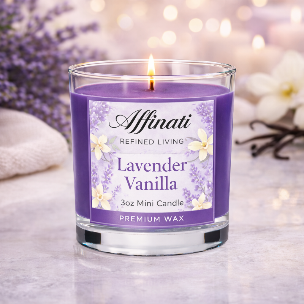 Lavender Vanilla Mini Candle - Affinati