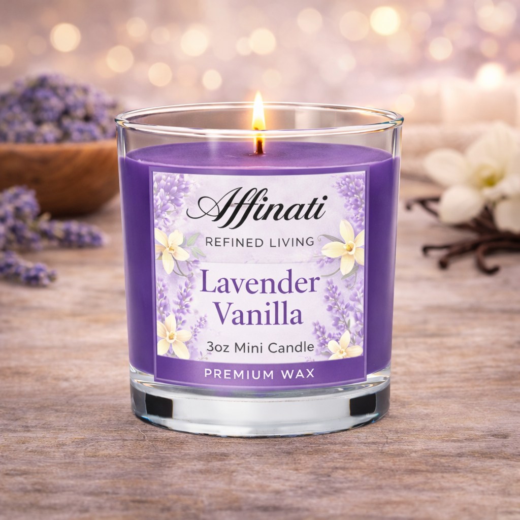 Lavender Vanilla Mini Candle - Affinati