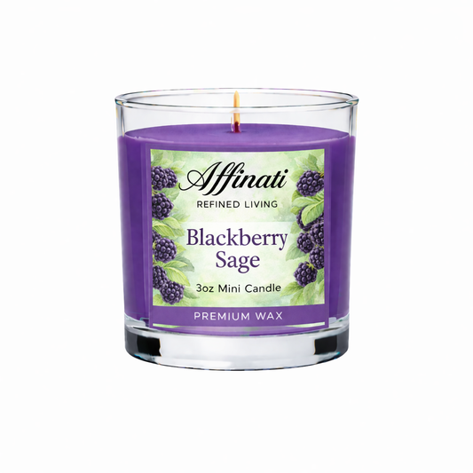 Vela Mini de Sálvia Preta