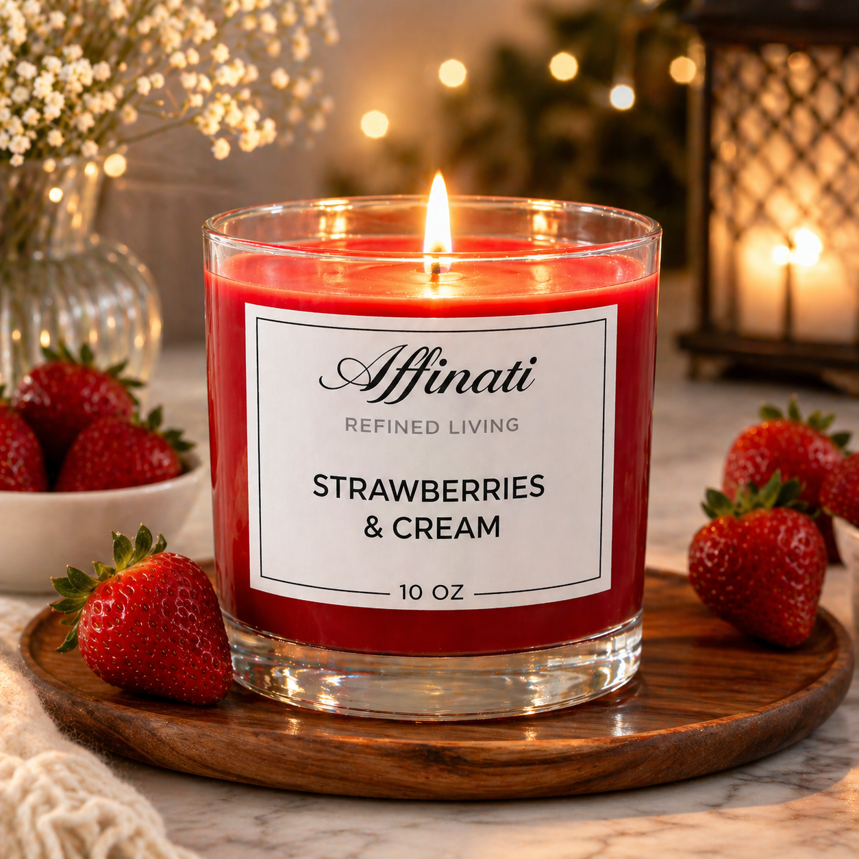 Strawberries & Cream Original Candle - Affinati