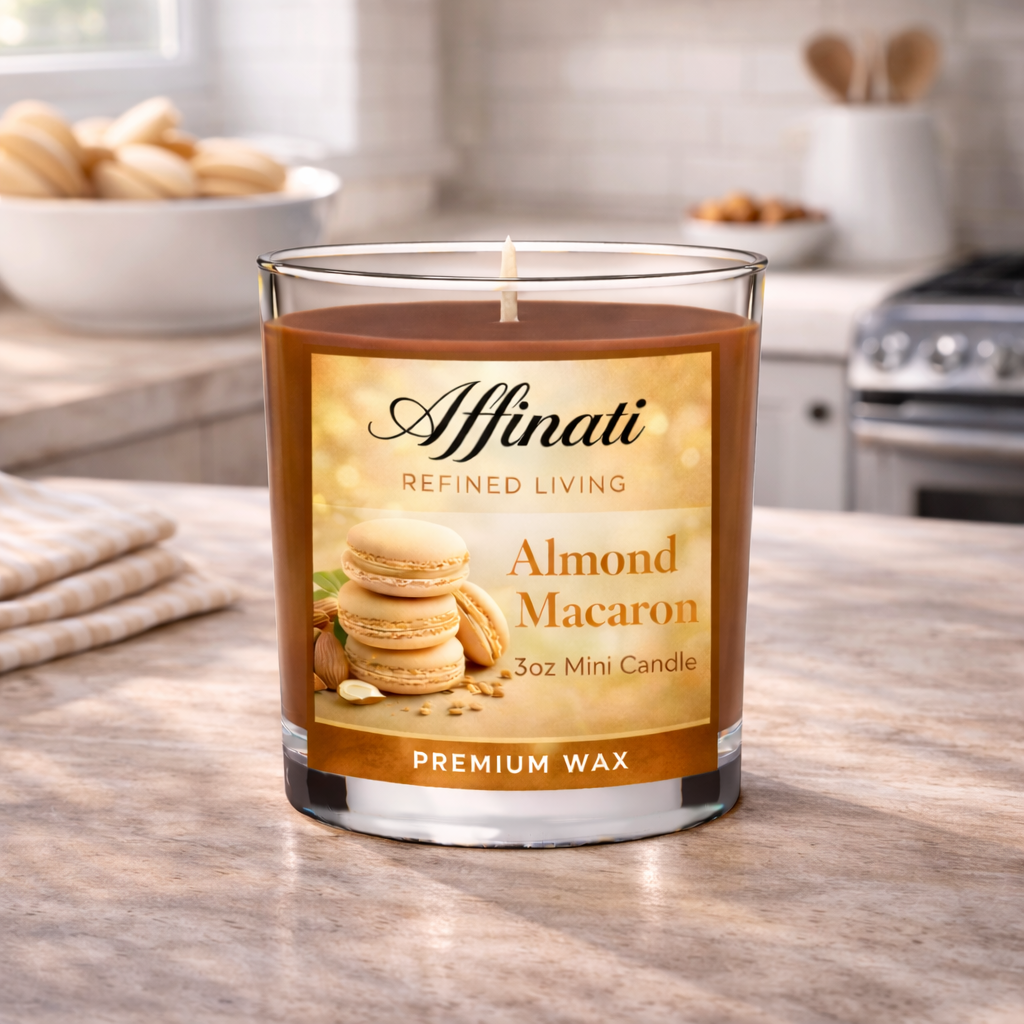 Almond Macaron Mini Candle - Affinati