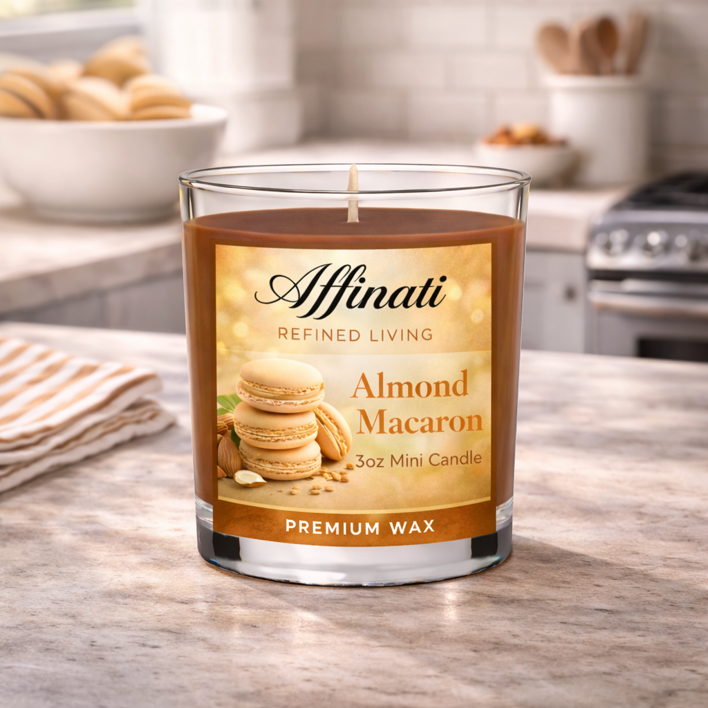 Almond Macaron Mini Candle - Affinati