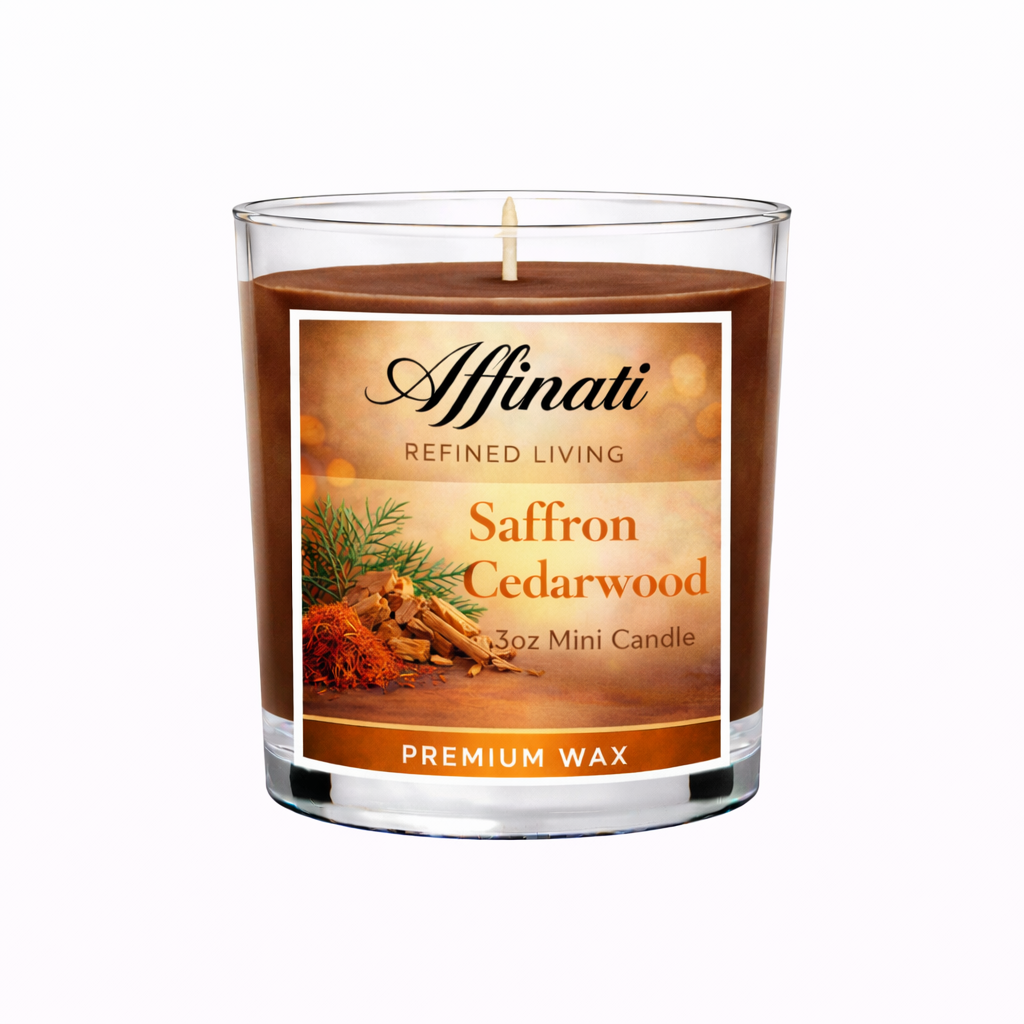 Saffron Cedarwood Mini Candle - Affinati