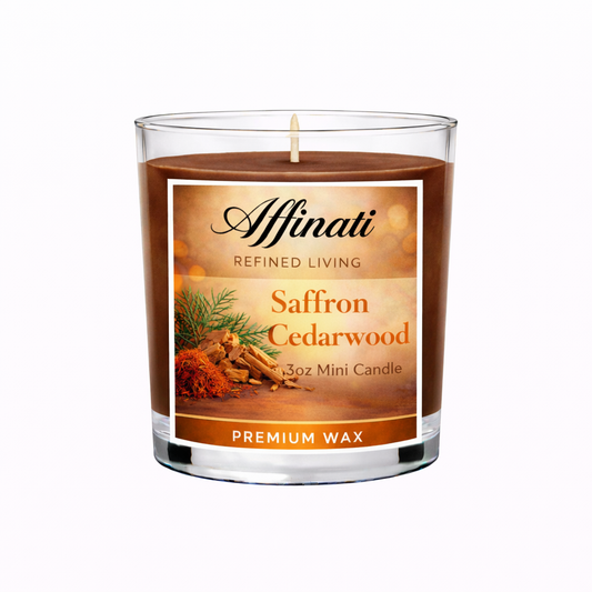 藏红花雪松迷你蜡烛