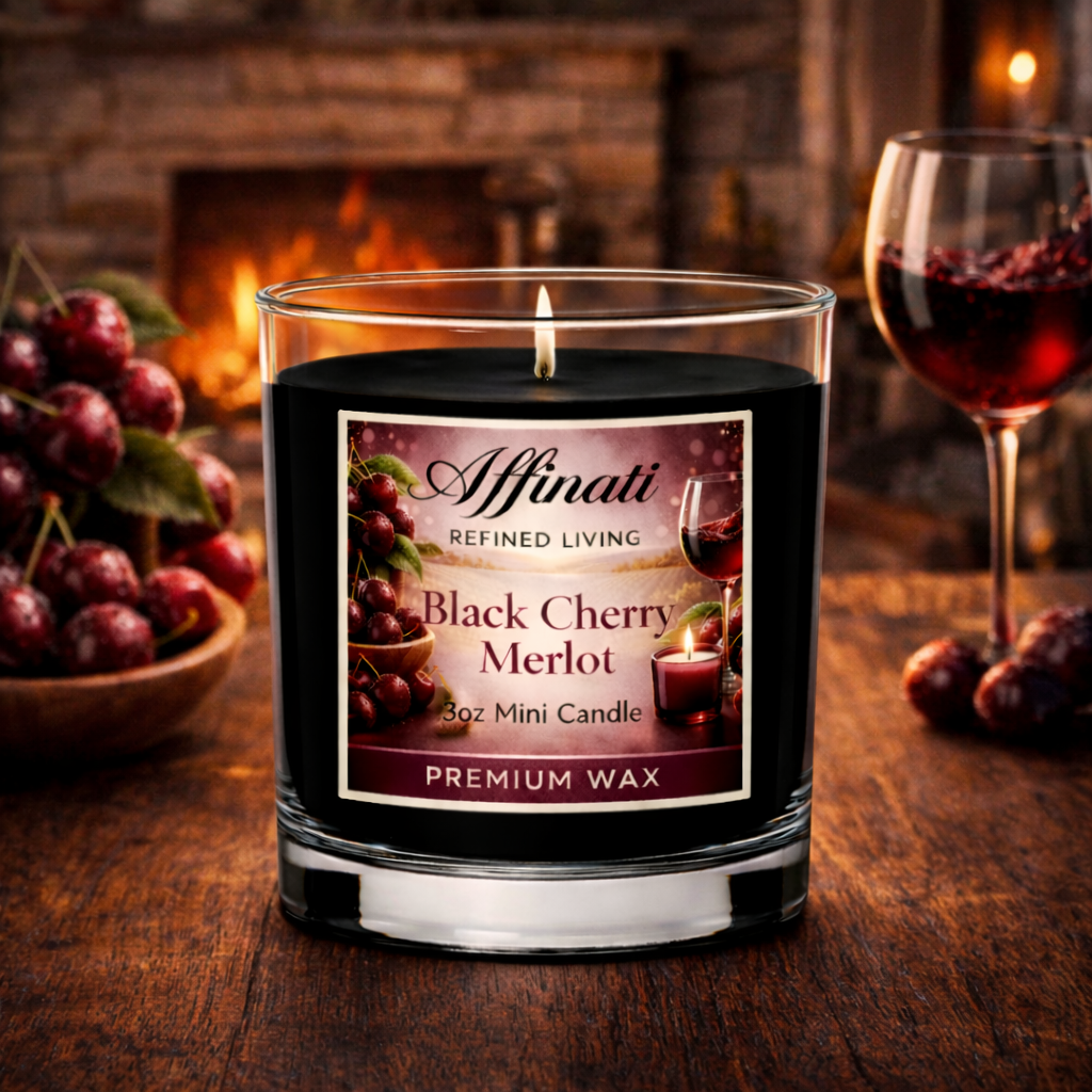 Black Cherry Merlot Mini Candle - Affinati