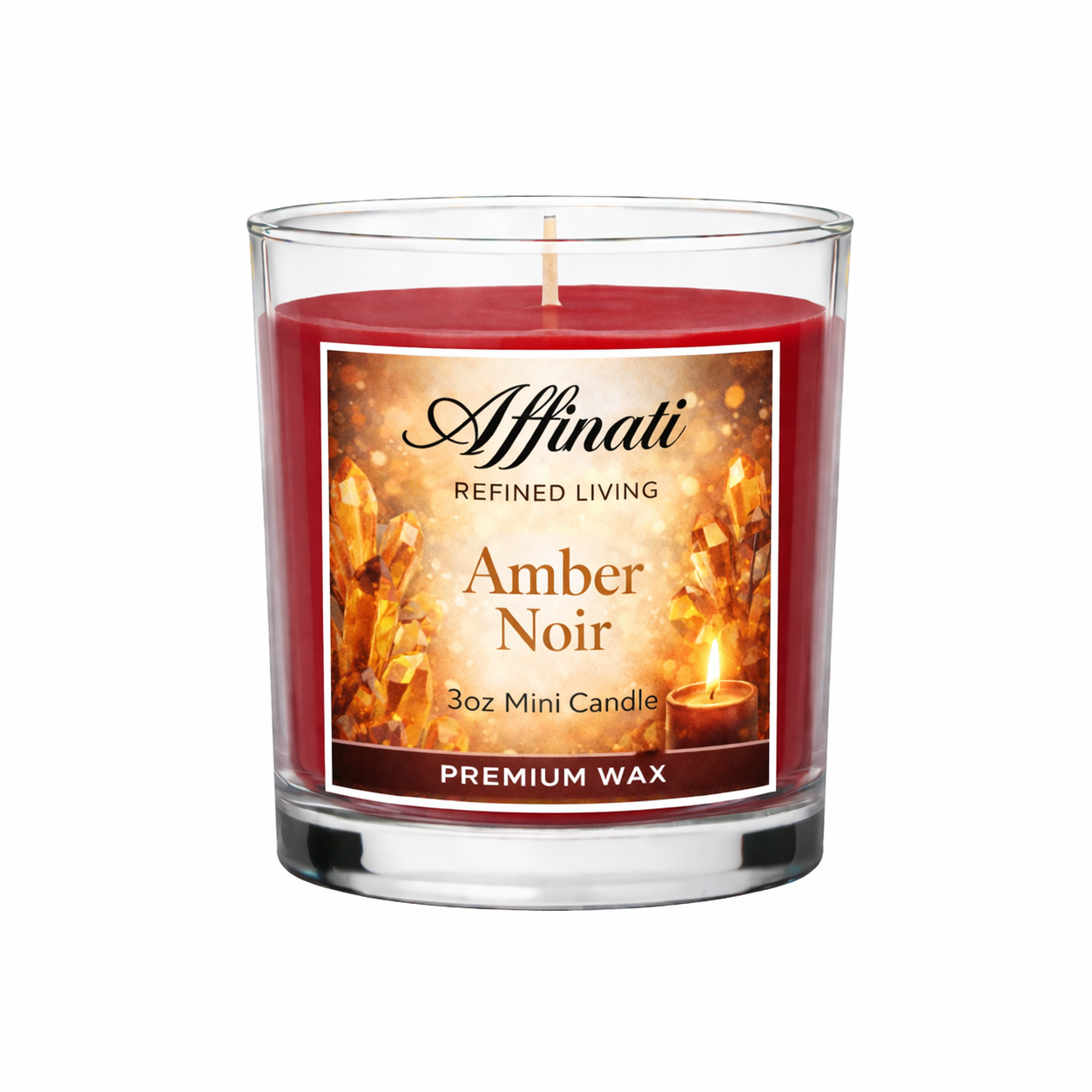 Amber Noir Mini Candle - Affinati