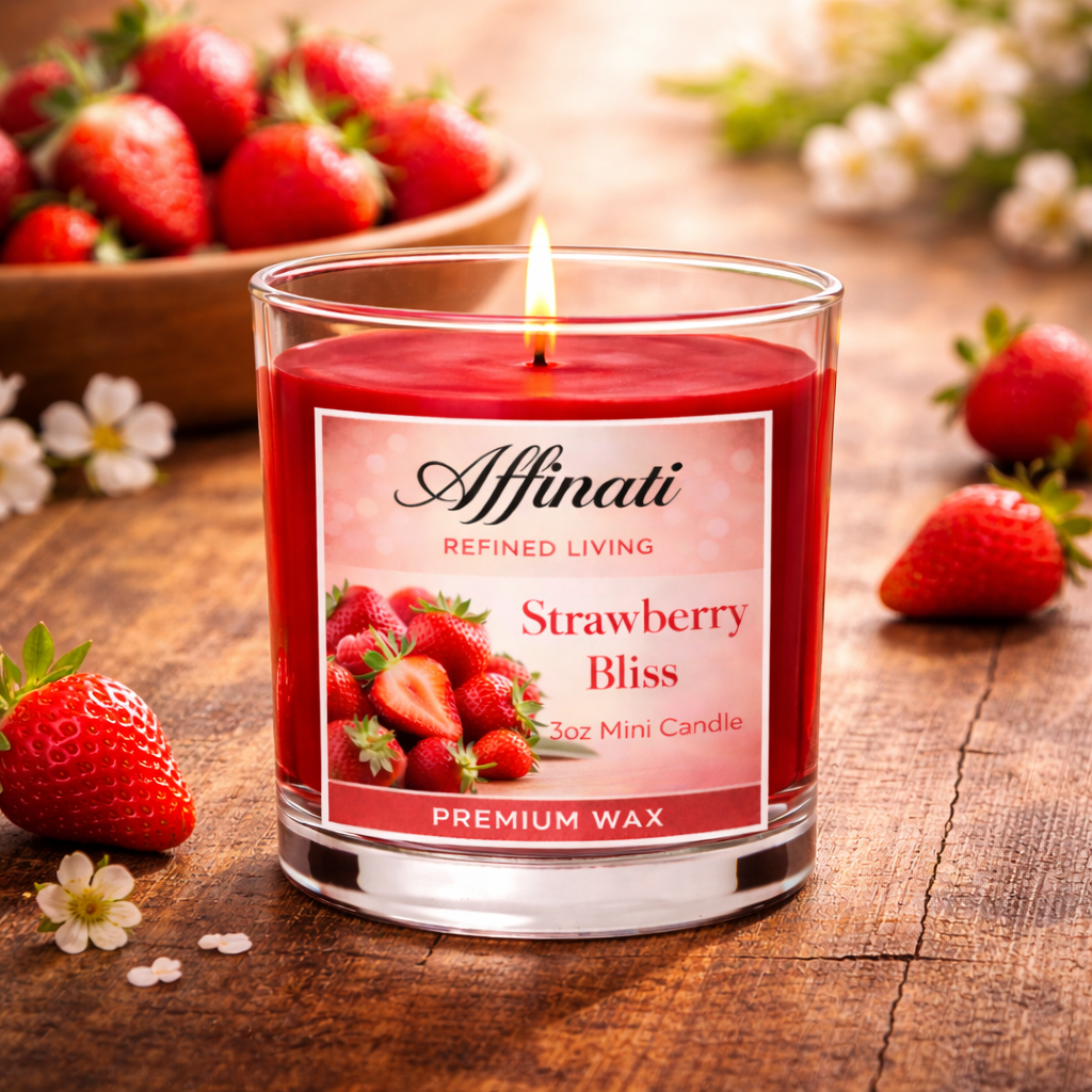 Strawberry Bliss Mini Candle