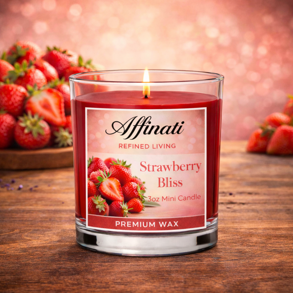Strawberry Bliss Mini Candle