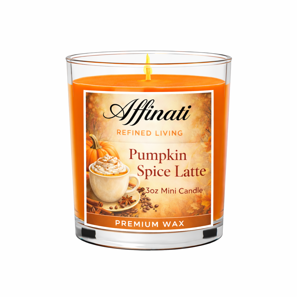 Pumpkin Spice Latte Mini Candle - Affinati