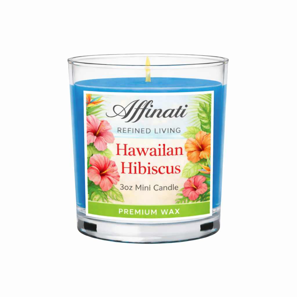 Hawaiian Hibiscus Mini Candle - Affinati