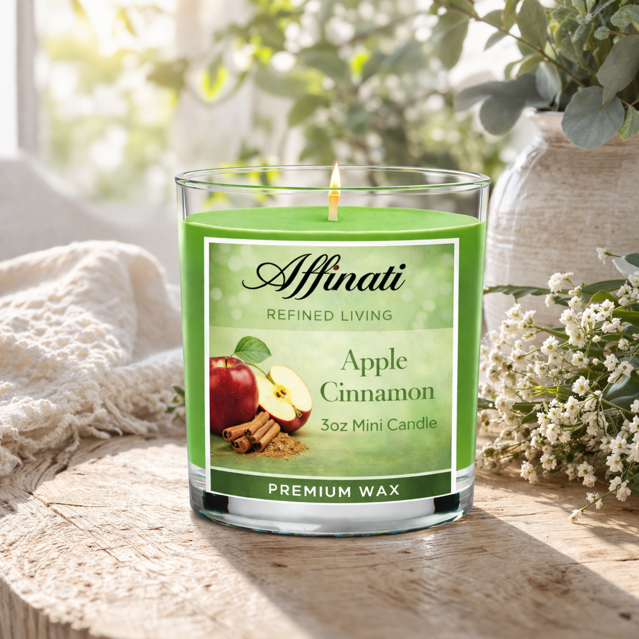Apple Cinnamon Mini Candle - Affinati