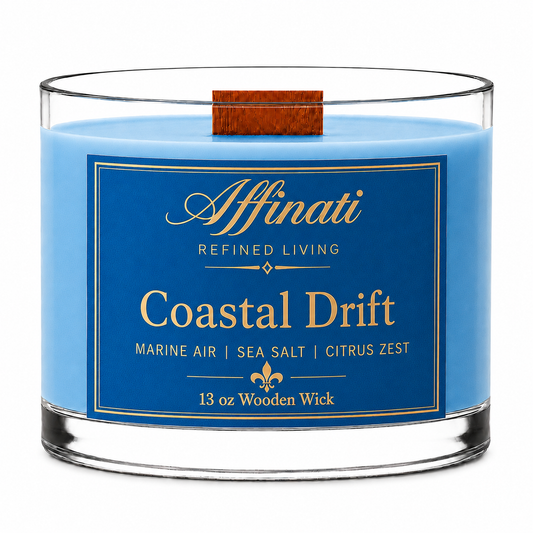 Coastal Drift Trækernelys – Luksus 13 oz Sojablanding | Affinati