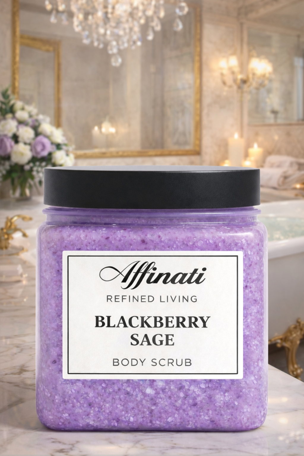 Lavendel Dröm Kroppsskrubb 64 oz | Vispad Salt Skrubb