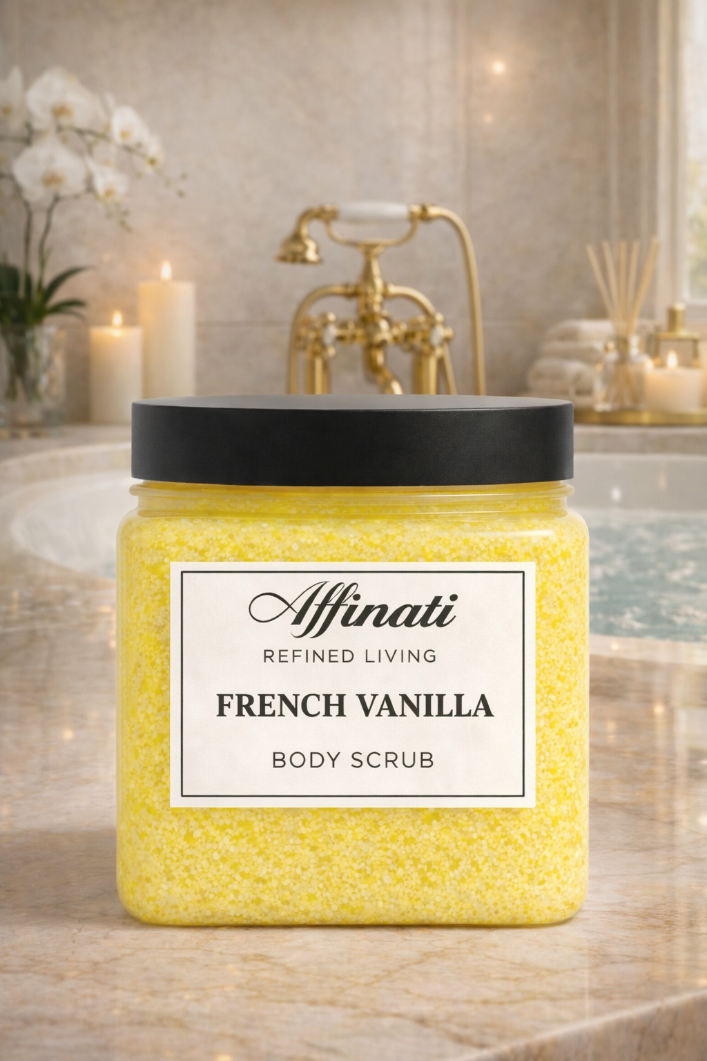 French Vanilla Body Scrub 64 oz | Whipped Salt Scrub