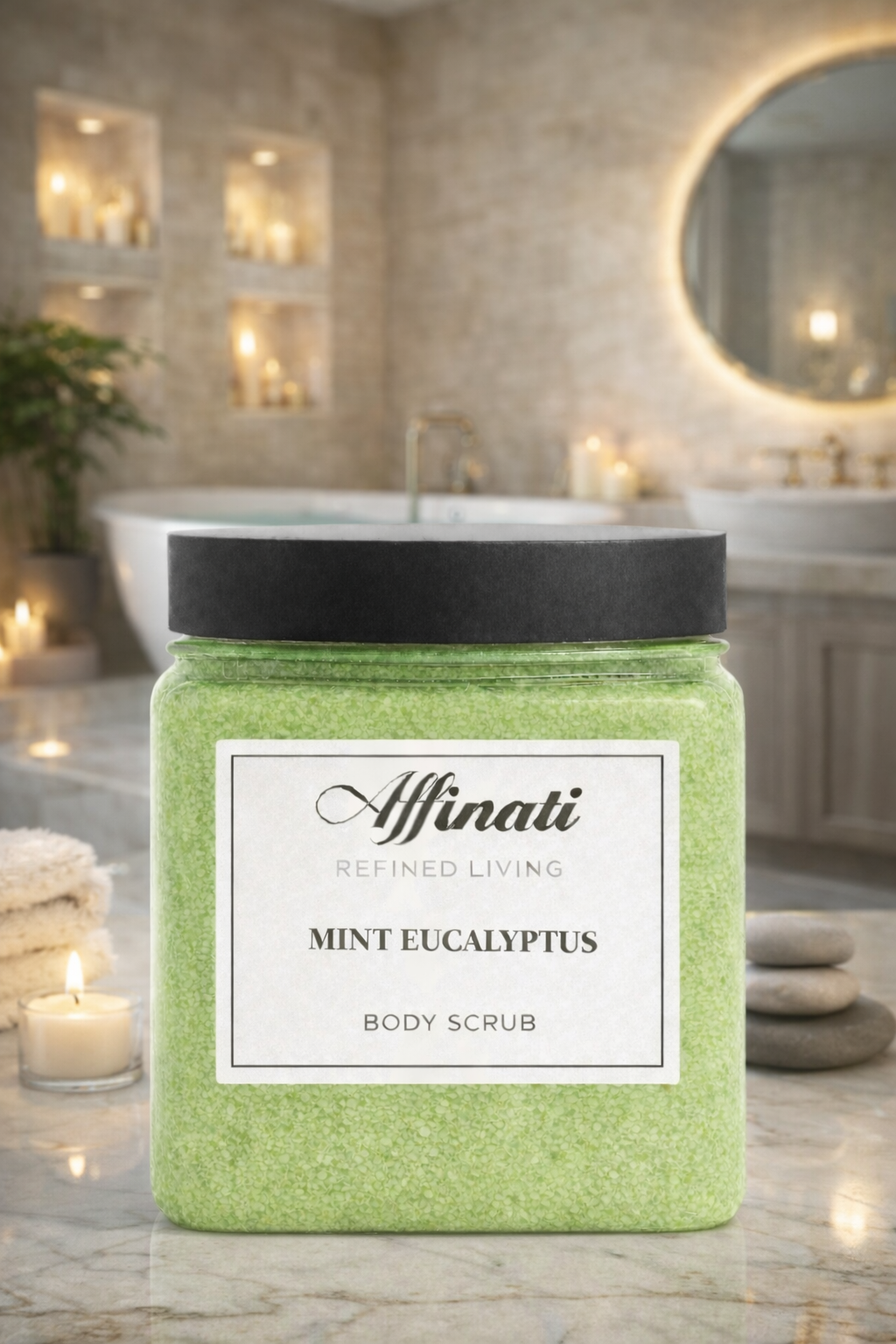 Scrub Corpo Menta Eucalipto 64 oz | Scrub al Sale Montato