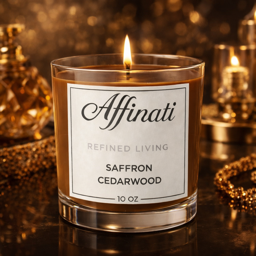 Saffran Cederträ Original Doftljus