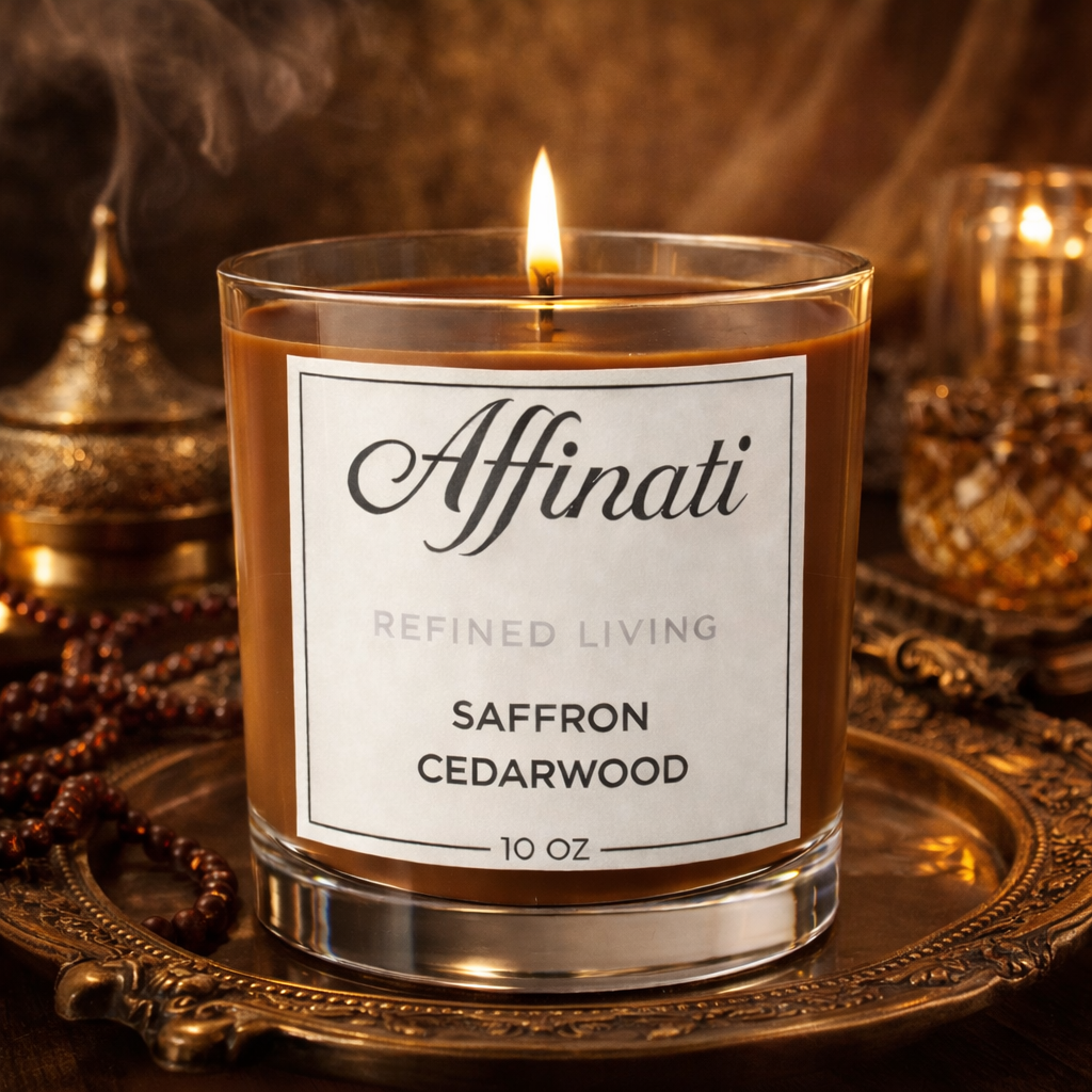Saffran Cederträ Original Doftljus