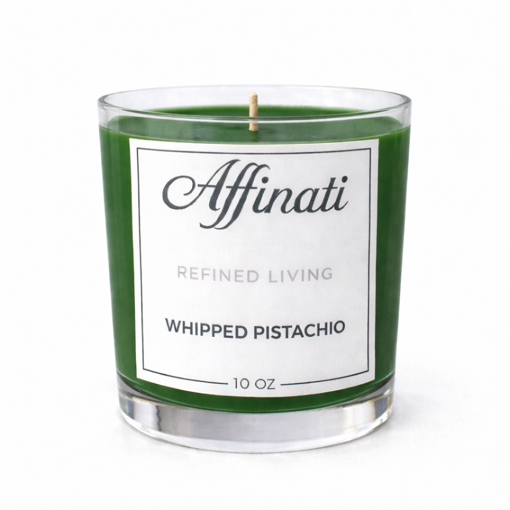 Vela original de pistacho batido