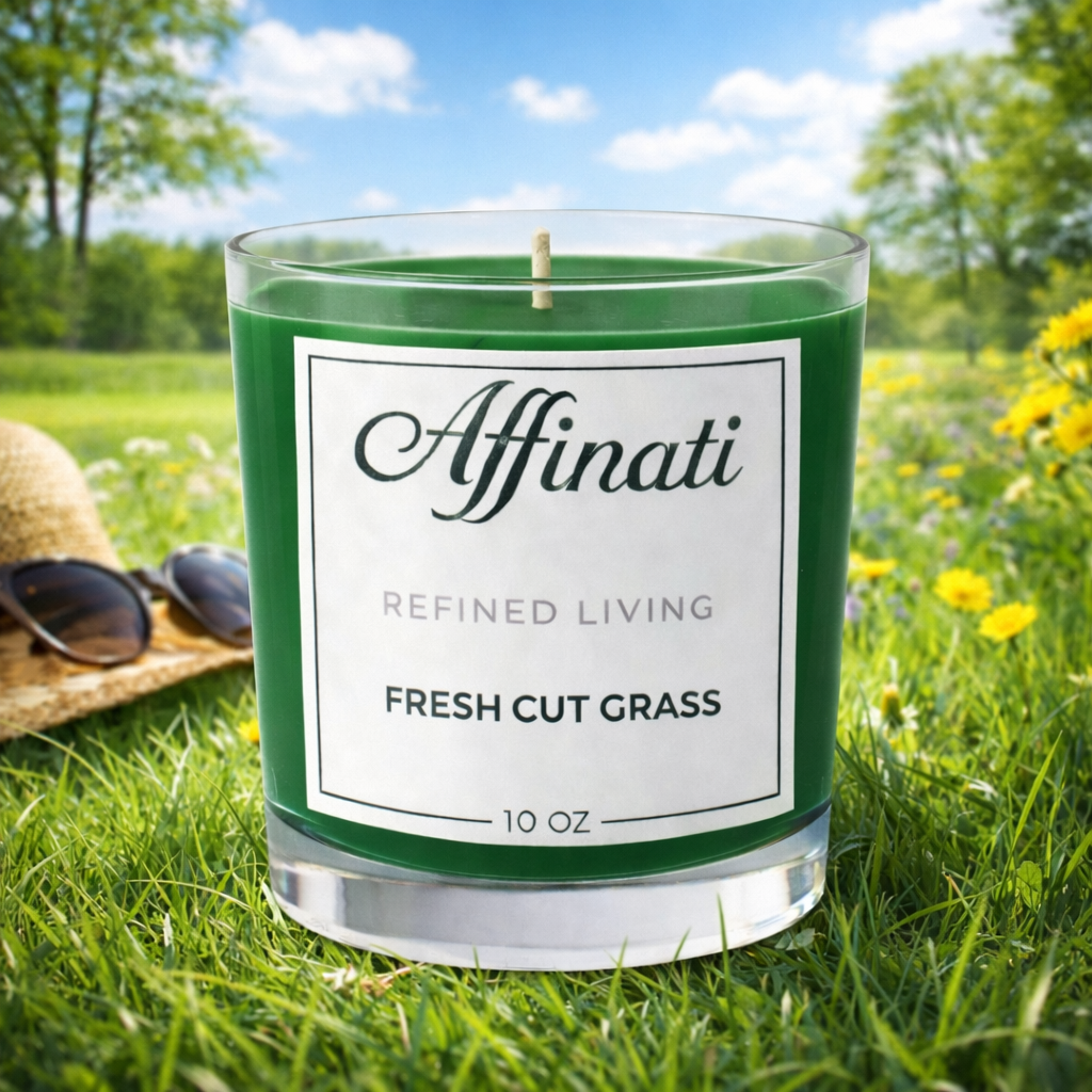 Frisch geschnittenes Gras Originalkerze