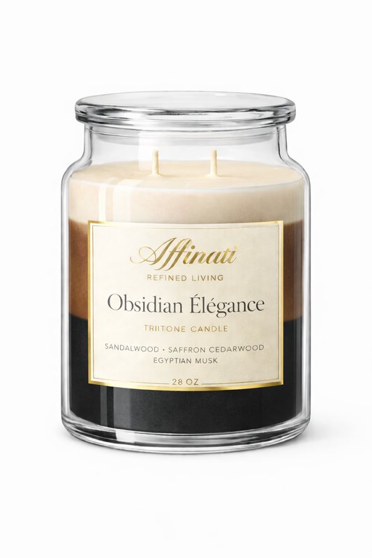 Obsidian Élégance TriTone Candle
