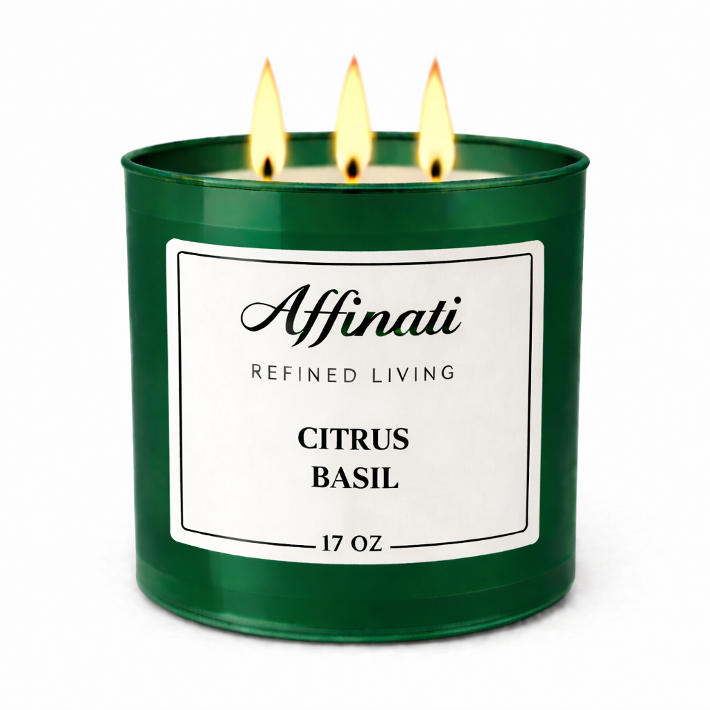 3 Fitilli Biberiye Nane Mum