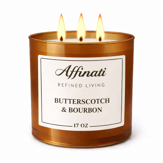 3-Wick Butterscotch & Bourbon Candle