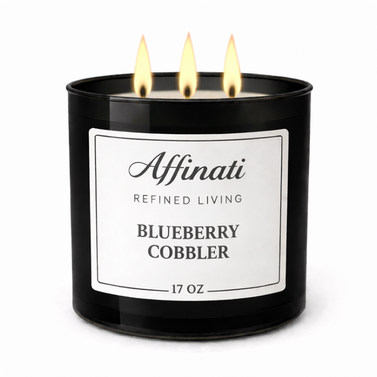 3-विक ब्लूबेरी कॉबलर मोमबत्ती