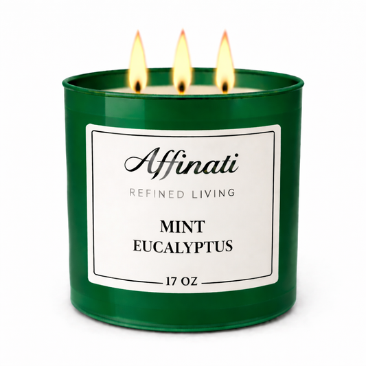 3 Fitilli Nane Okaliptüs Mum